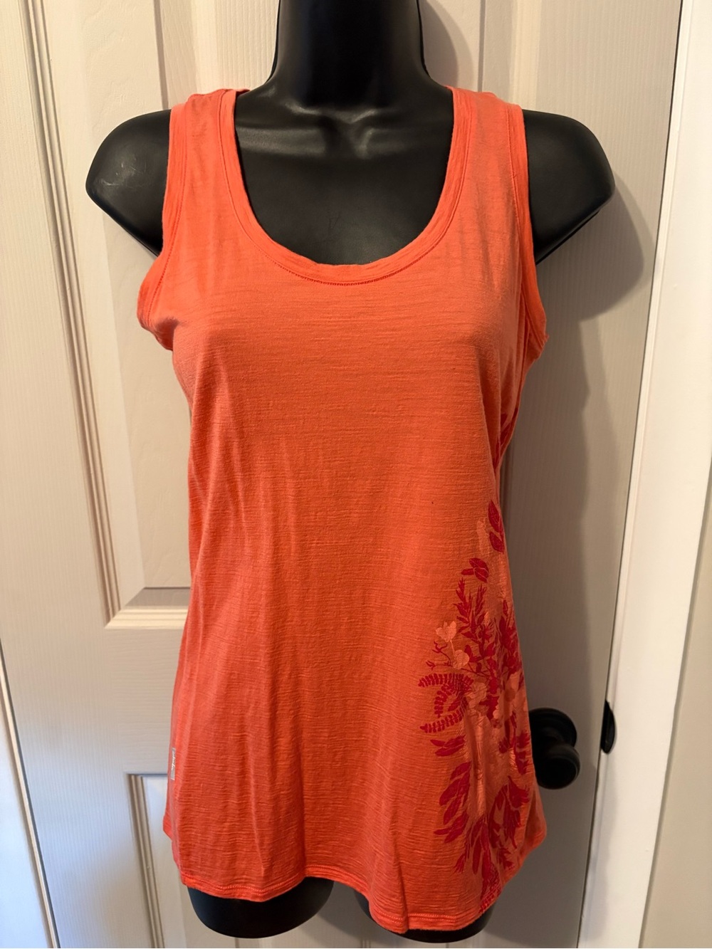 Icebreaker Merino Wool Coral Graphic Tank Top / Size Small